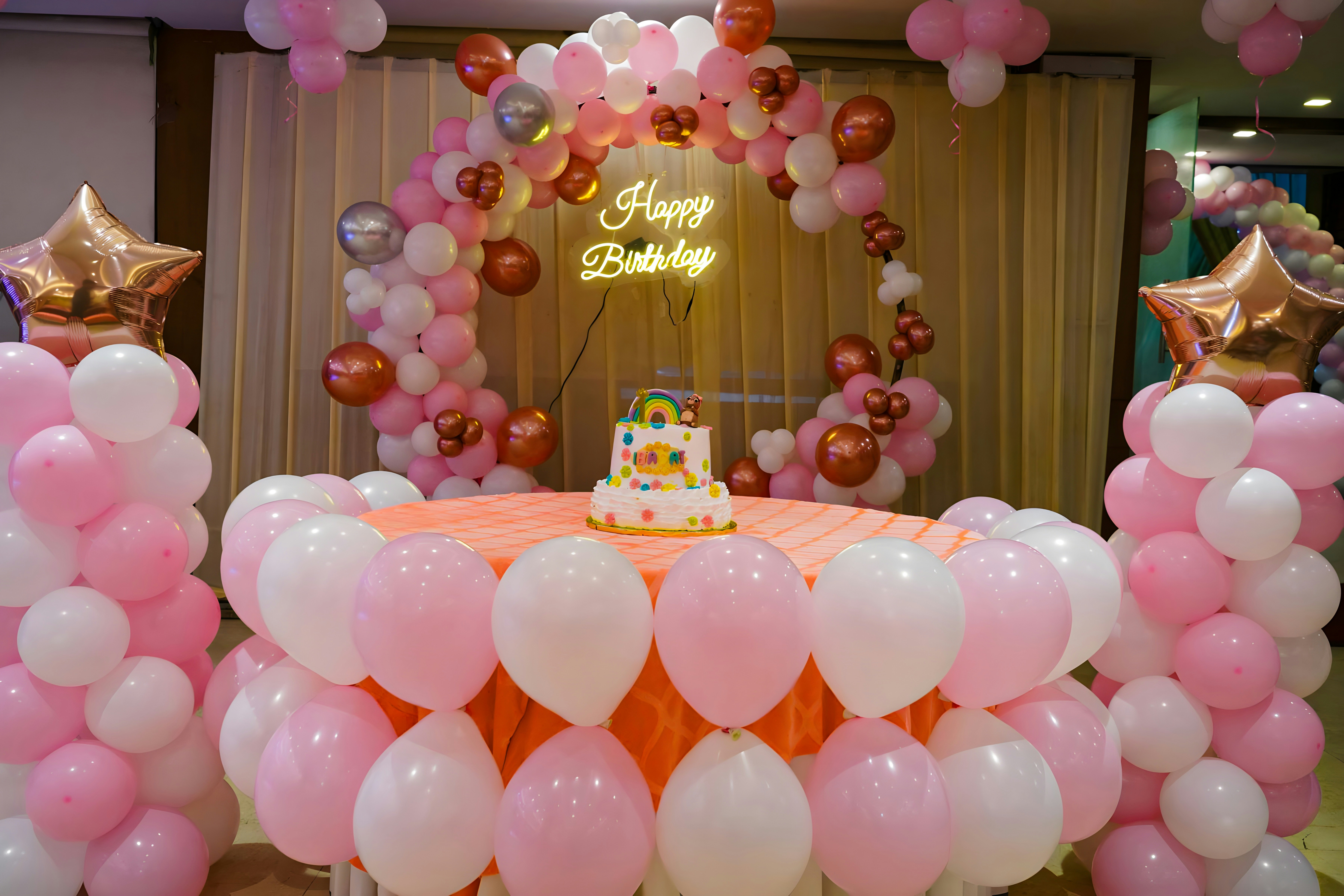 Luxury private event with premium table settings and decor
